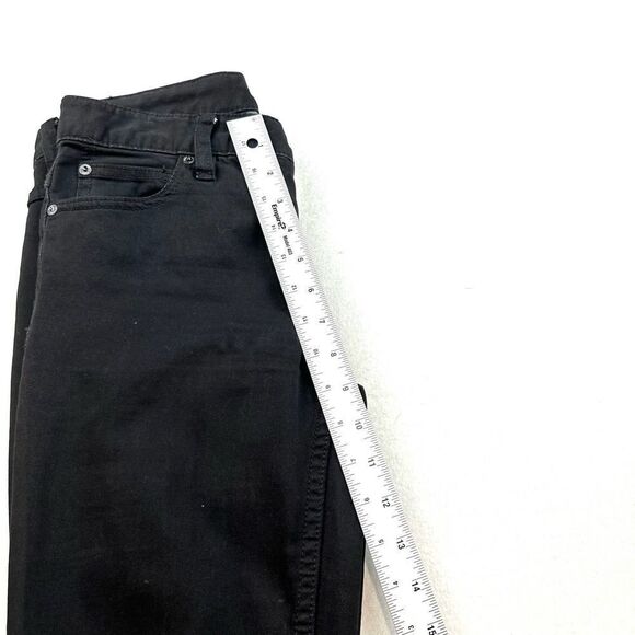 Free People Jet Black Distressed Denim Jeans Women’s 29 Read - Picture 6 of 12